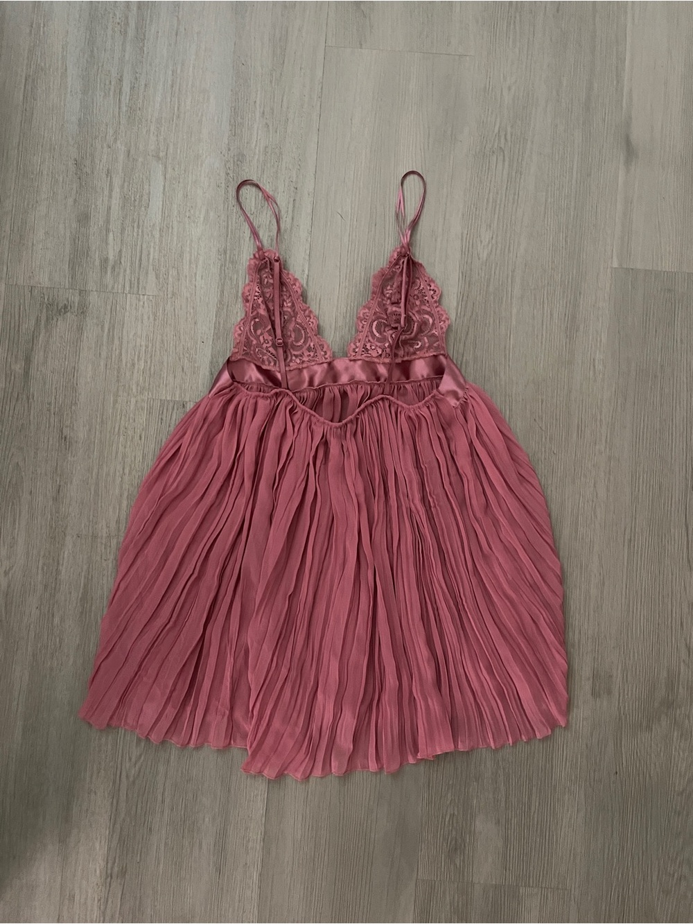 Victoria's Secret Pink Slip Lace Bow Size S 2017 Coquette Lingerie Chemise - Picture 4 of 6